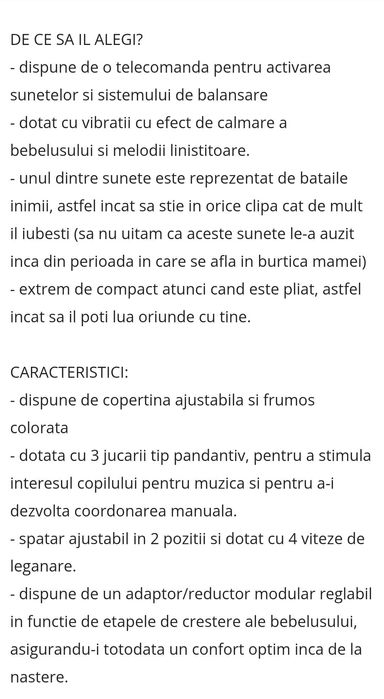 Leagăn-balansoar Chicco