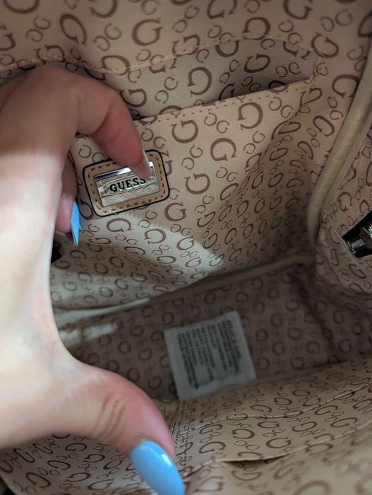 Mini ghiozdan Guess culoare gri
