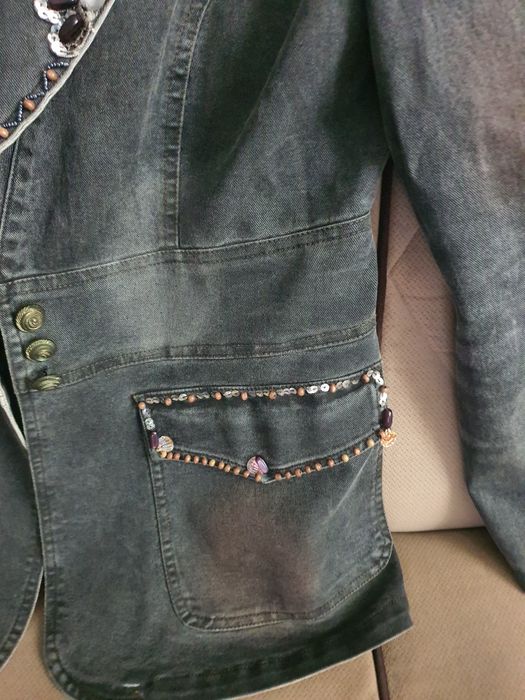 Пиджак джинсовый размер XL