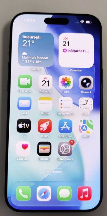 Telefon Apple iPhone 17Pro Max 256Gb 14 cicluri incarcare (AG35 B 35314) Garantie 2 ani !