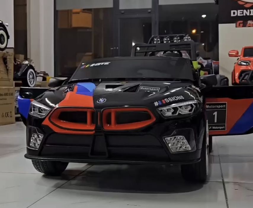Детская машина bmw M8| до 7 лет| двухместный 4wd 24w| доставка есть