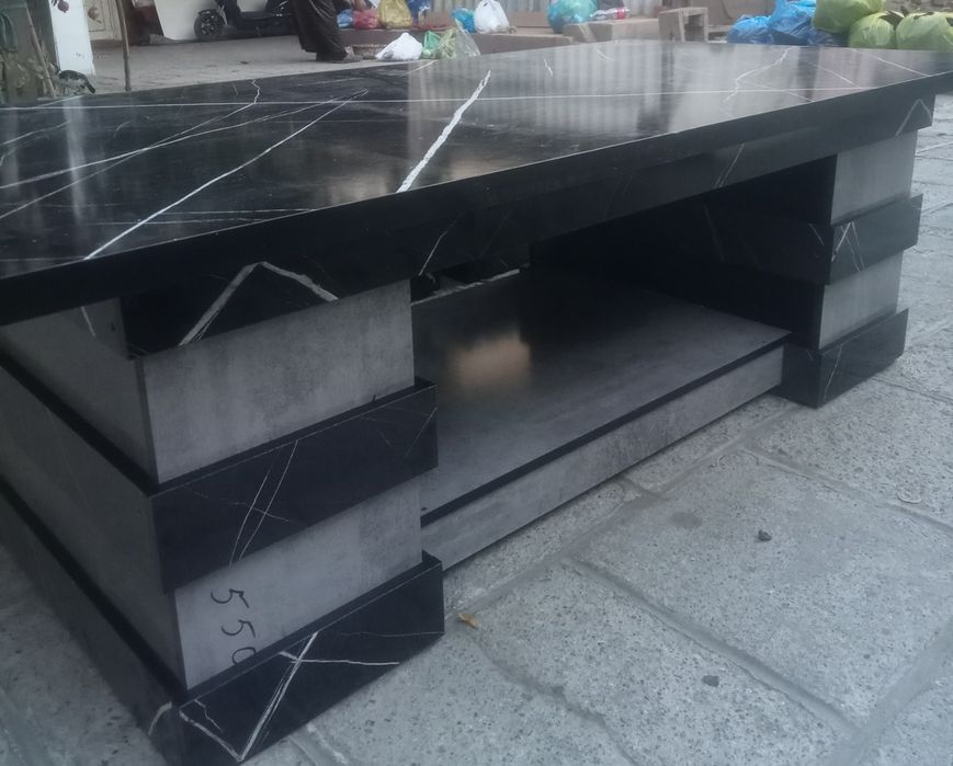 Хай ТЭК журнал стол ва пуфик