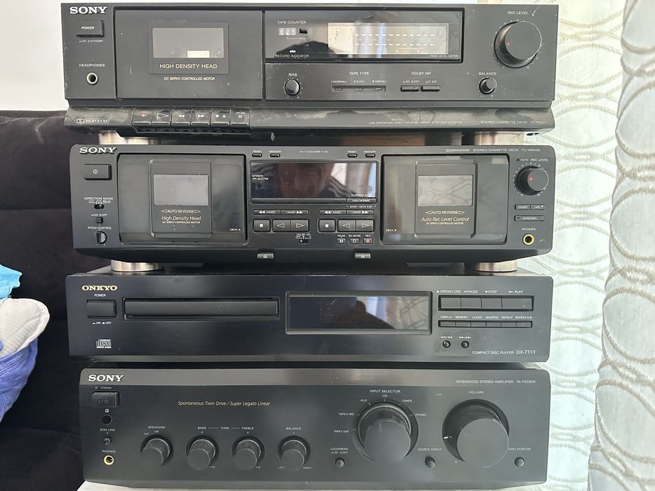 Amplificatoare, deck-uri Sony, Denon, Yamaha, Dual, Onkyo