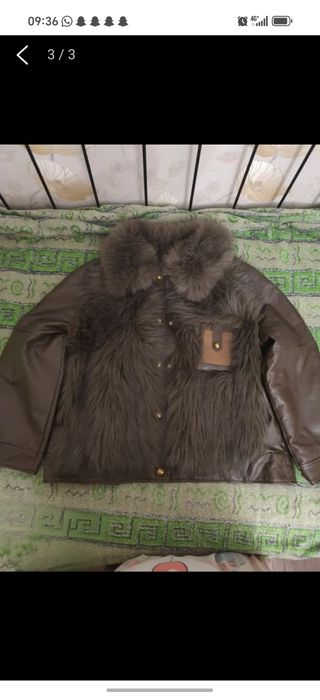 Продам куртку женскую из экокожи с мехом