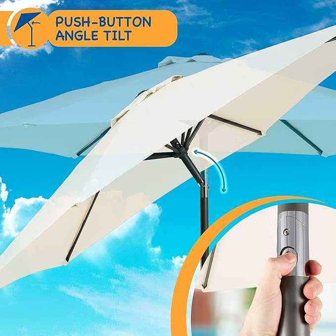 Градински чадър 2,7м Parasol, полиестер 180 g/m² (UV 30+)