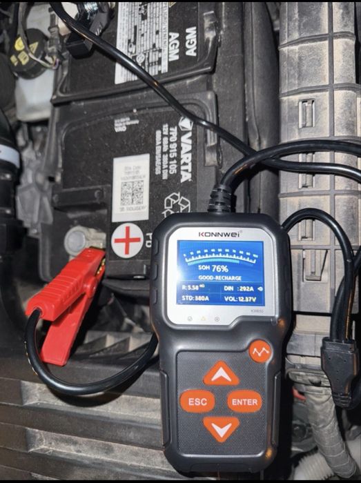 Konnwei kw650 tester acumulator 6v 12 v