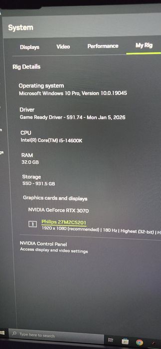 Calculator PC Gaming i5-14600k RTX 3070 32GB Ram DDR5