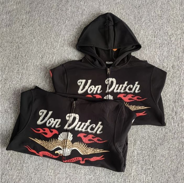 Кофта с капюшоном von dutch