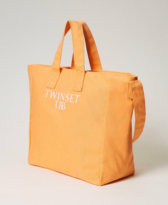 Голяма текстилна чанта Twinset,40х37х18,нова!