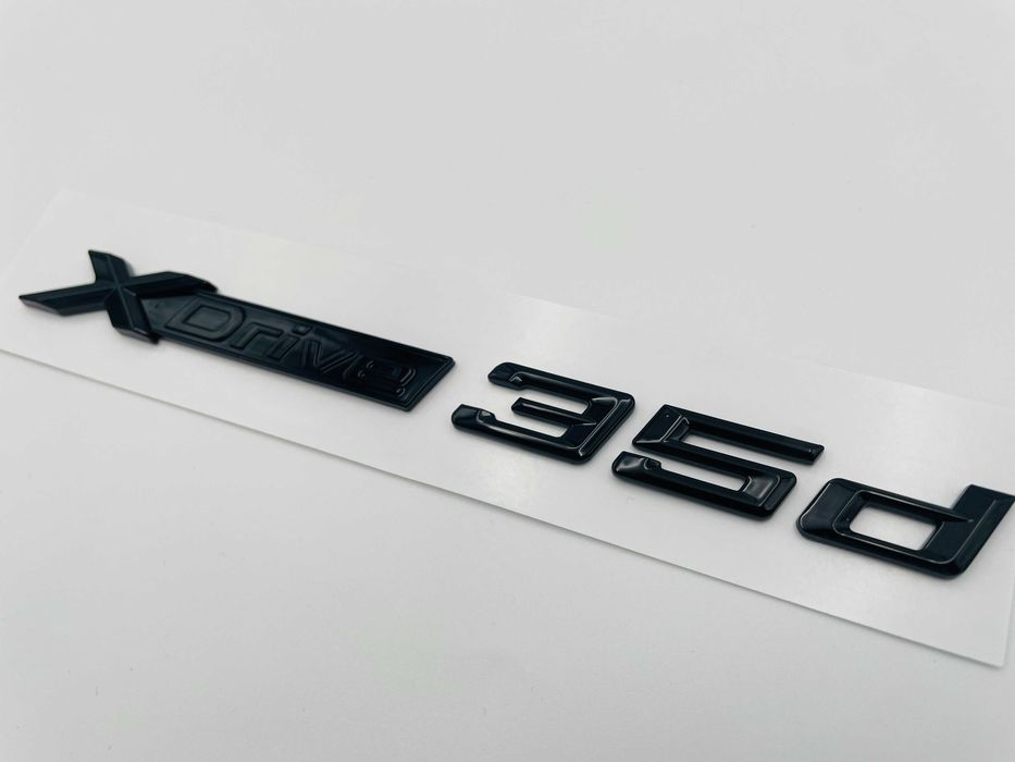 Emblema compatibila BMW x-drive 35d negru