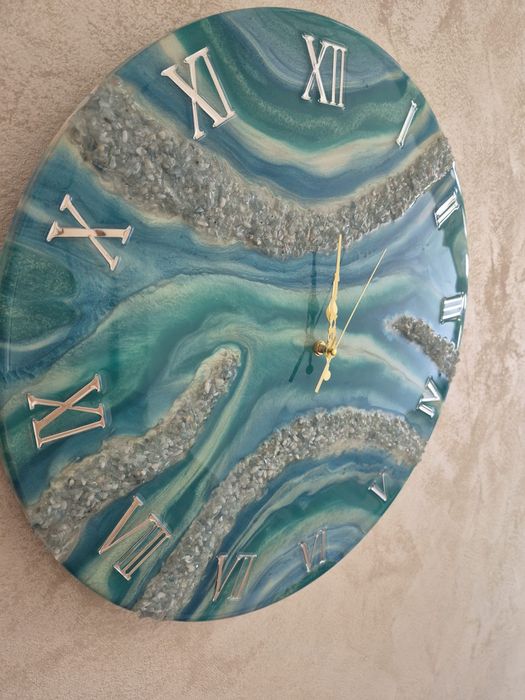 Ceas de perete rasina epoxidica