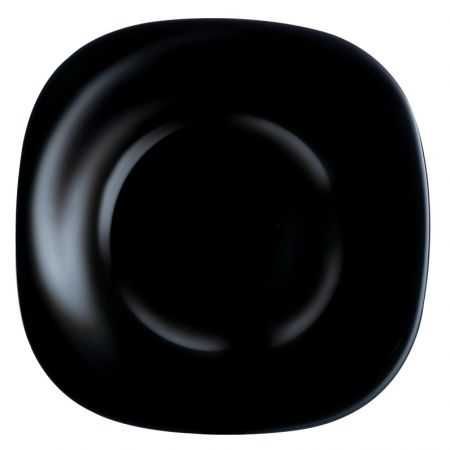 Set Serviciu de masă Luminarc Carine, compus din 19 piese, Alb / Negru