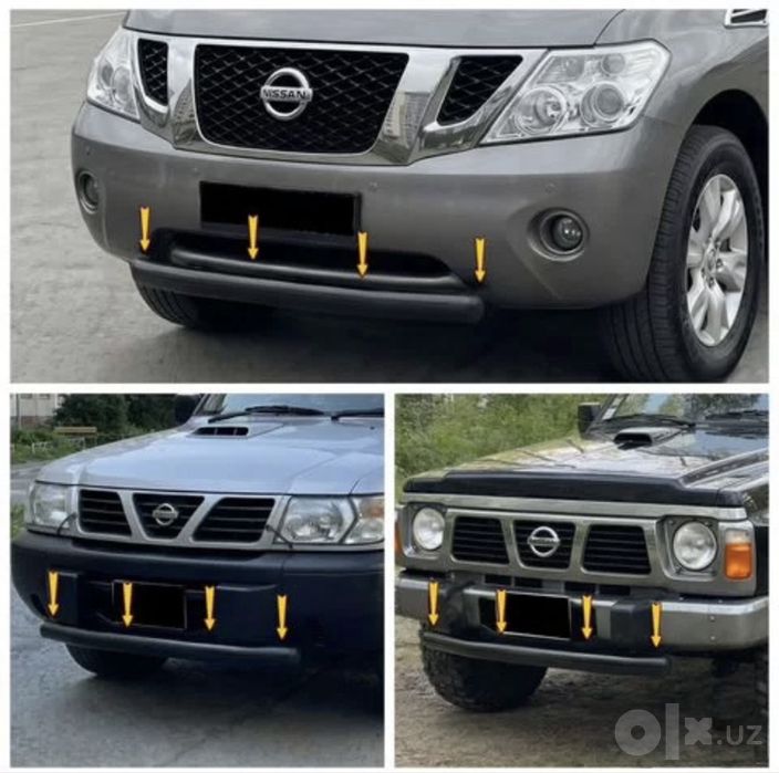 Защита бампера Nissan Patrol y60 y61 y62