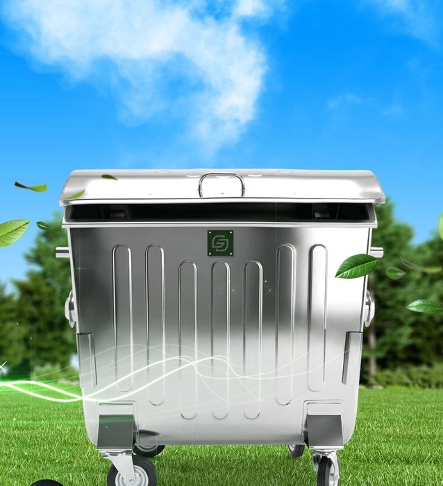 Musor konteyner 1100L | Atsinkofka va chorni metal | Arzon narxda