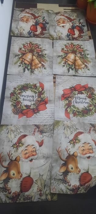 Huse scaune craciun noi 8buc