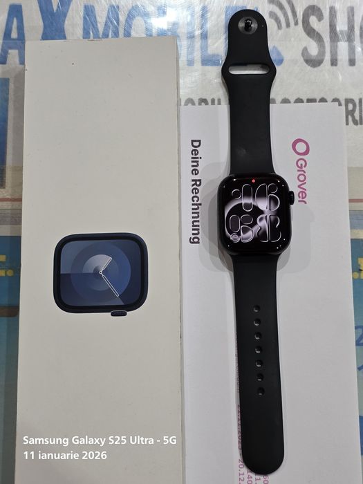 Apple Watch Seria 10 -42mm JetBlack -impecabil / Garantie