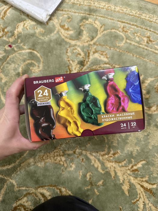 Холст, краски масляные для рисования