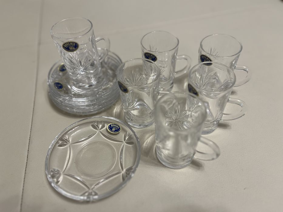 Set ceai Cristal Bohemia - nou