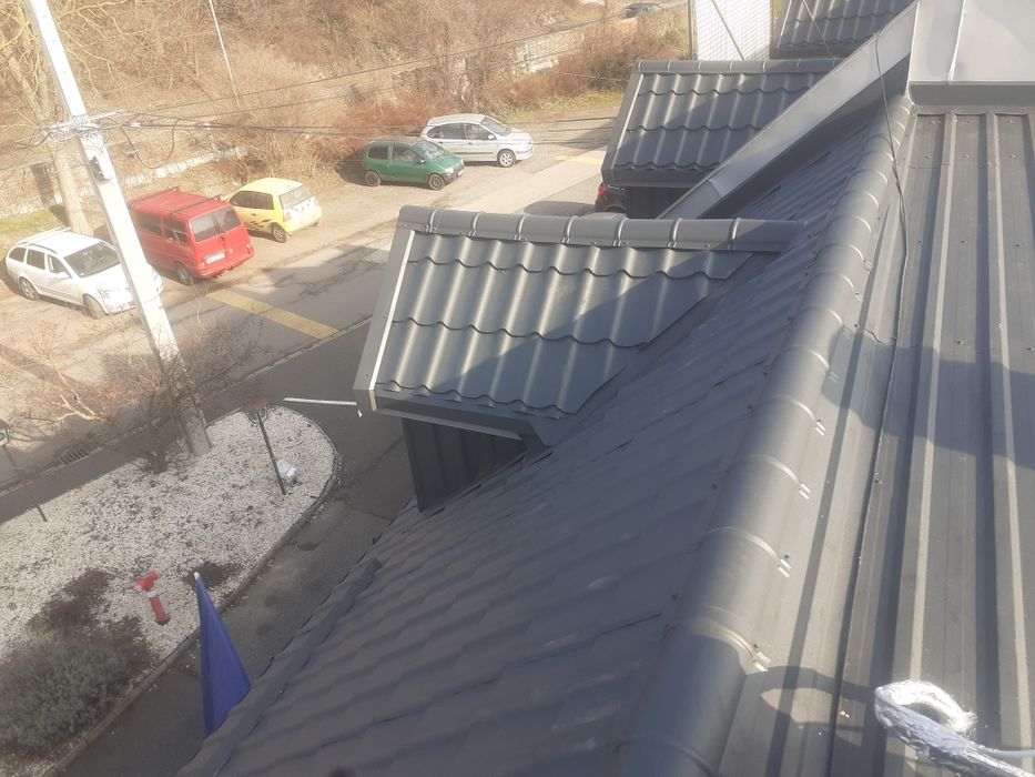 Înlocuire acoperiș reparatii tabla Bilka izolație termică foișor terasă dulgherie