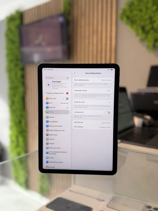 **ATS GSM**iPad AIR 11-INCH M2 512Gb Blue/Baterie100%/Fact+Gar 12 luni