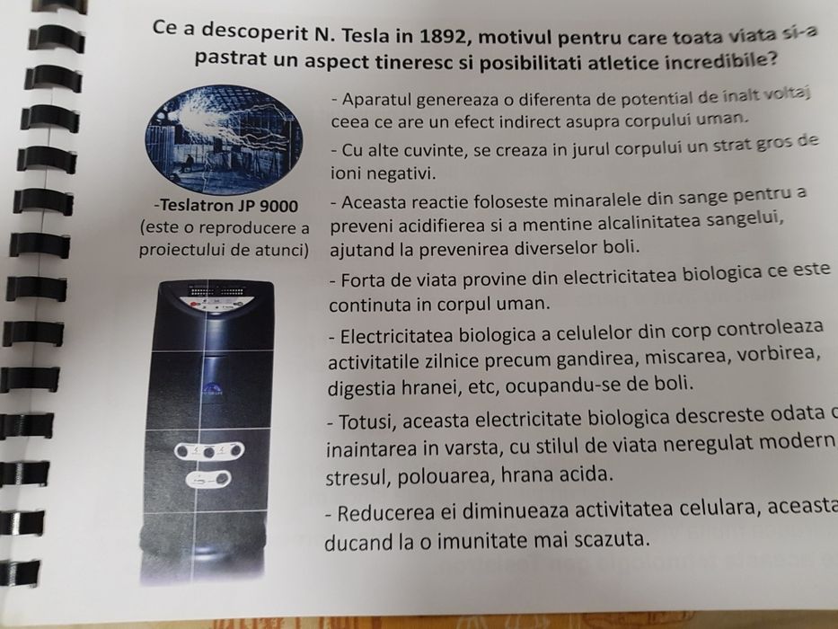 Aparat terapie Teslatron  nou