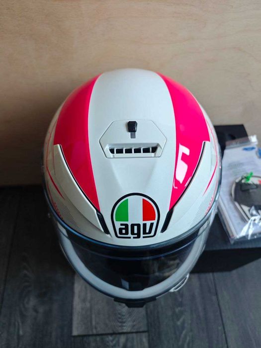 Каска AGV K-3 SV Izumi White/Pink – НОВА