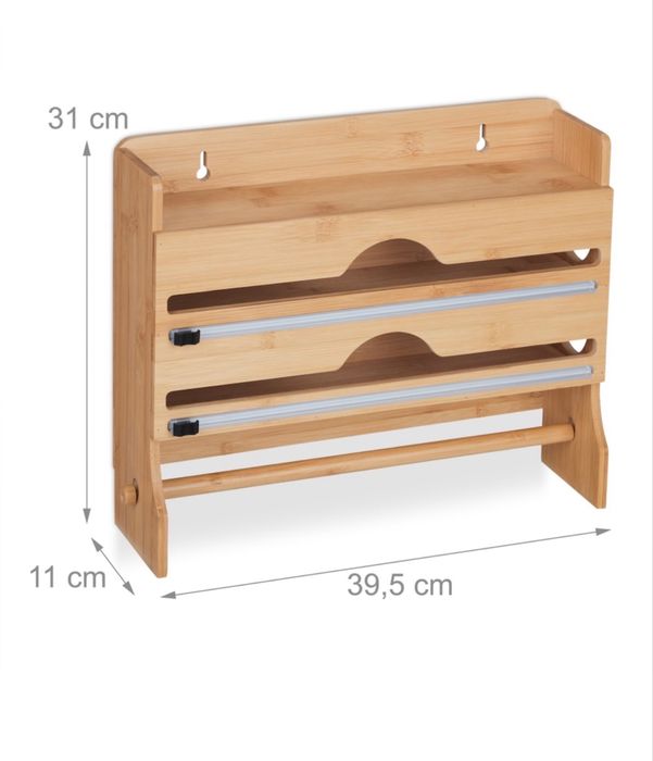 Suport de bucatarie cu taietor pentru folii