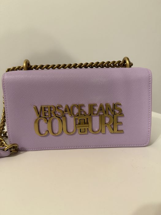 Кожена чанта Versace Jeans Couture