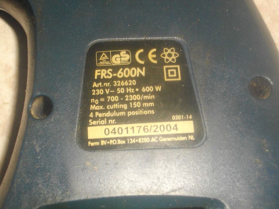 За Части-За Ремонт 600-800 Вата Саблен Реципрочен Трион Ferm WORKZONE