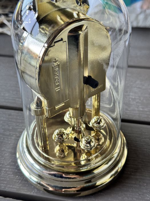 Ceas german Hermle (Franz Hermle & Söhne) aniversar cupola sticla impecabil!