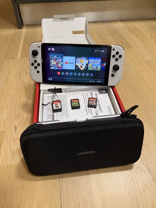 Nintendo Switch OLED fullbox + 3 jocuri