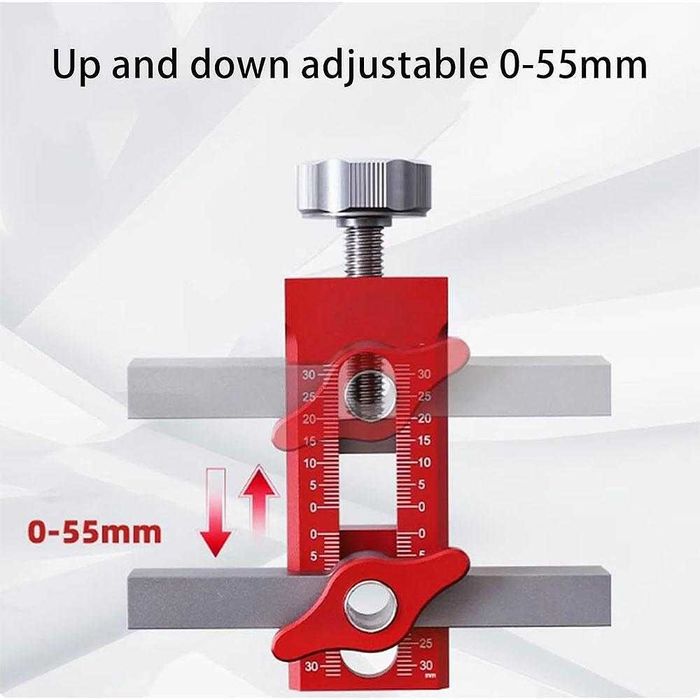 Шаблон за монтаж на врати на мебели, 0-55 мм, 7-40 мм