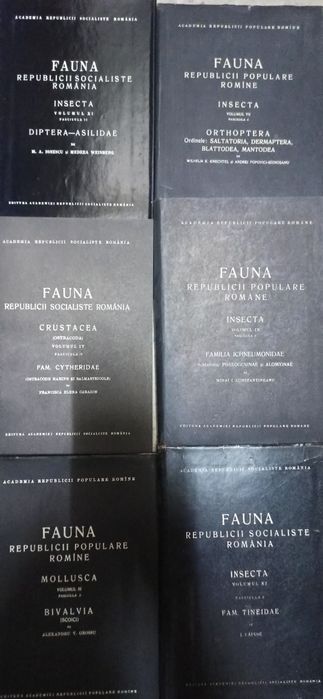 Fauna Romaniei - diverse volume/ fascicule Insecta, Mammalia etc