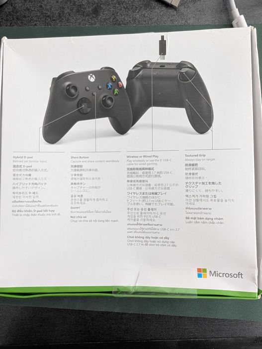 Controller/Maneta Microsoft Xbox Series X Wireless - Carbon Black + USB-C Cable, nou, sigilat, negru