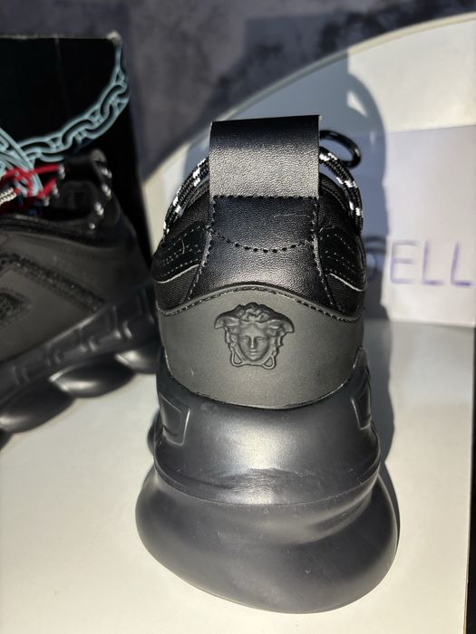 Adidasi Versace Chain Reaction negri(CALITATE SUPERIOARA,MARIMEA 41)