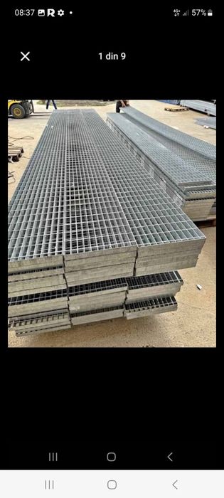 Trepte metalice și grătare galvanizate la diferite dimensiuni debitam