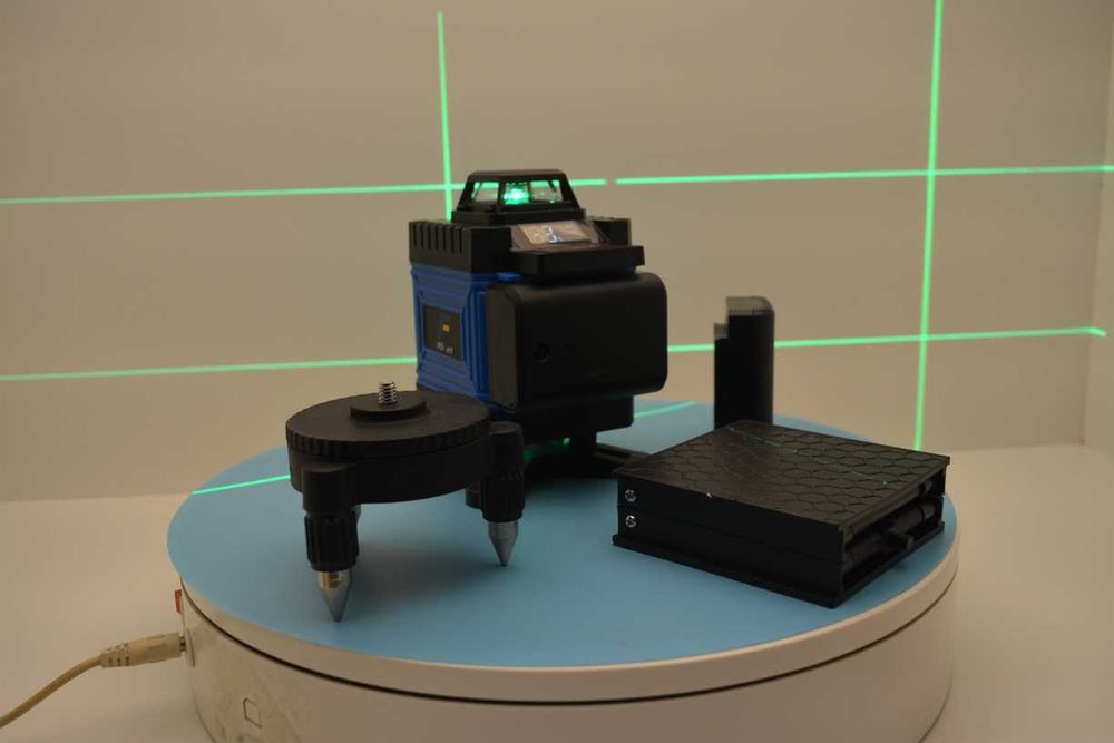 New Are două bucăți baterii  Promotie Nivela unda laser Green 16 lin control la distanță  Promo Nivelă beam kkamoon 4D 16 linii  fascicul fascicul ver