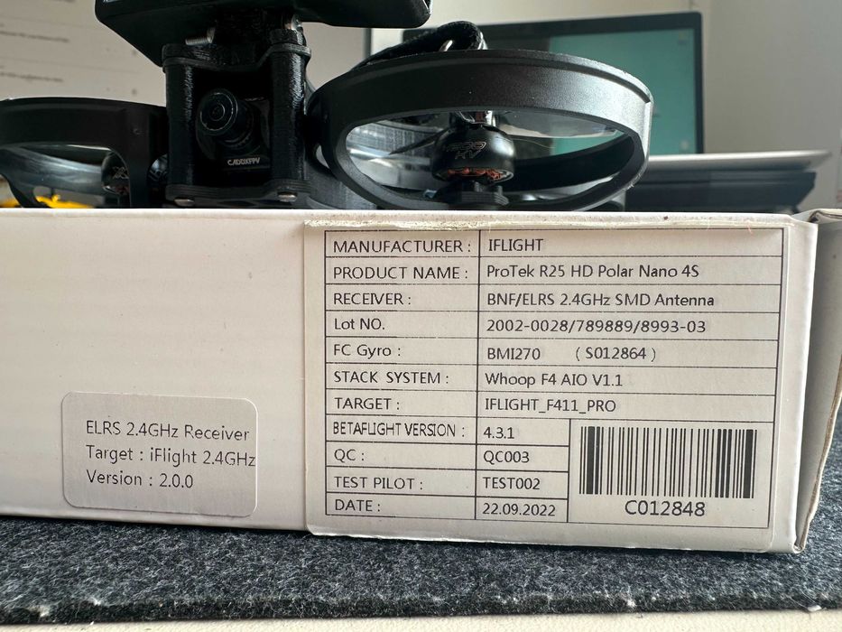 FPV дрон Iflight Protek R25 HD Polar Nano 4S BNF ELRS 2.4G