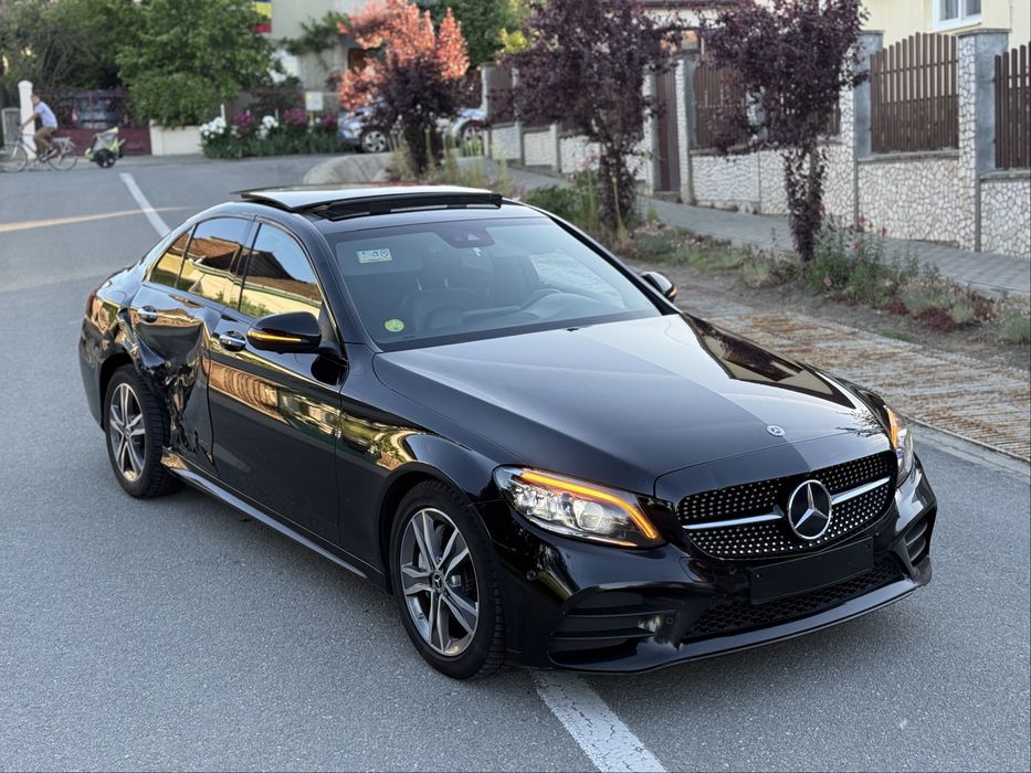 Mercedes C200 Cdi 1.6d 160 Cai 2020 Facelift Euro6+ Pachet AMG 9G Tronic Dotarii Full-Full Recent Adus Foarte Usor Avariat