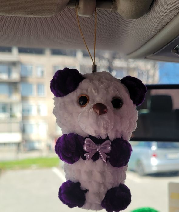 Плетени играчки меченце и панда