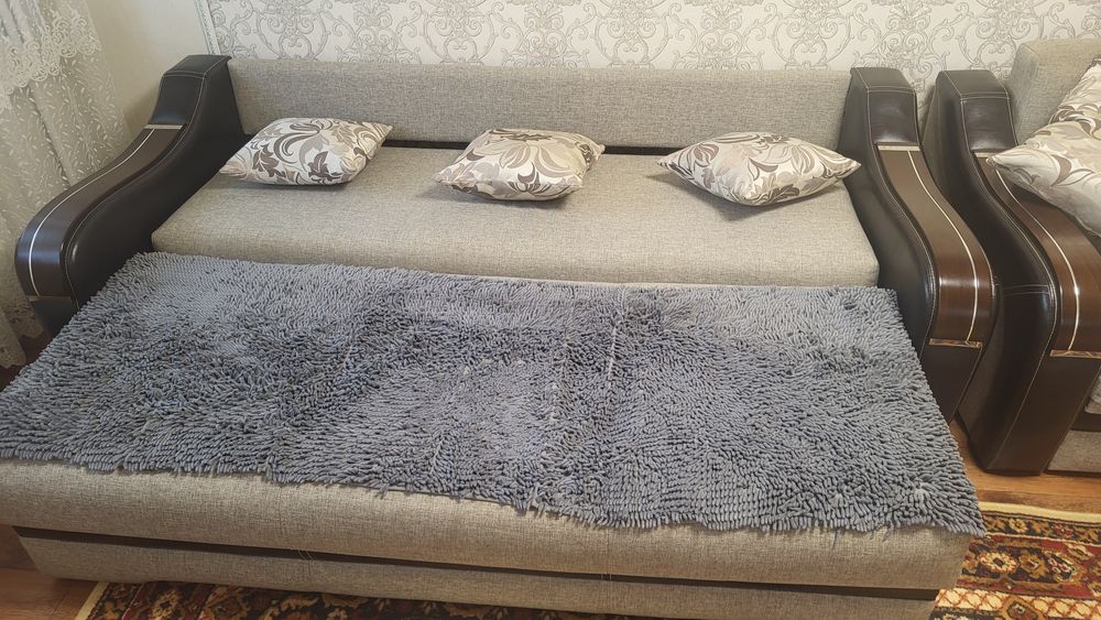 Кресло и диван,  б/у