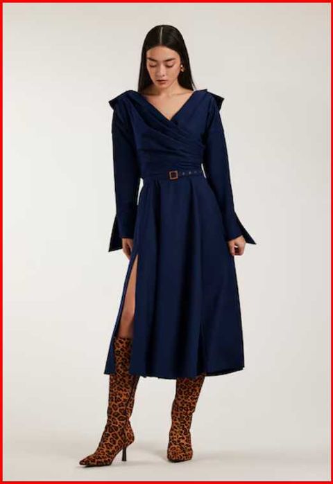 Rochie midi Alina Cernătescu, mărimea L – nouă, nepurtată!