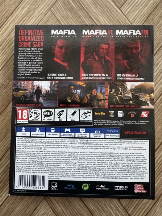 Mafia trilogy за PS4