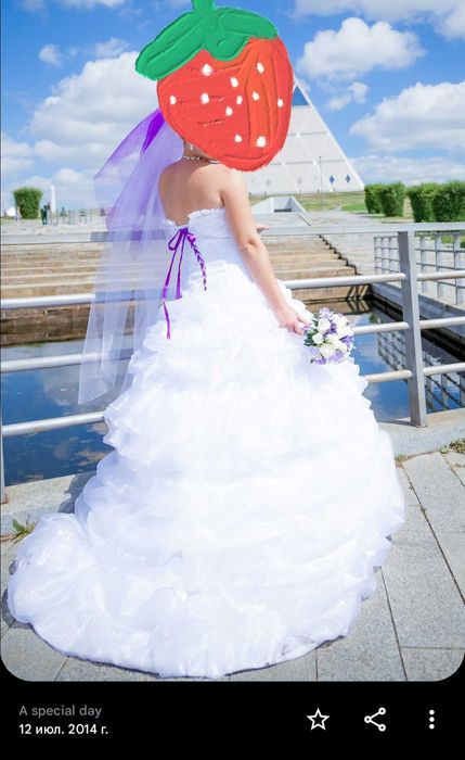 Свадебное платье белое