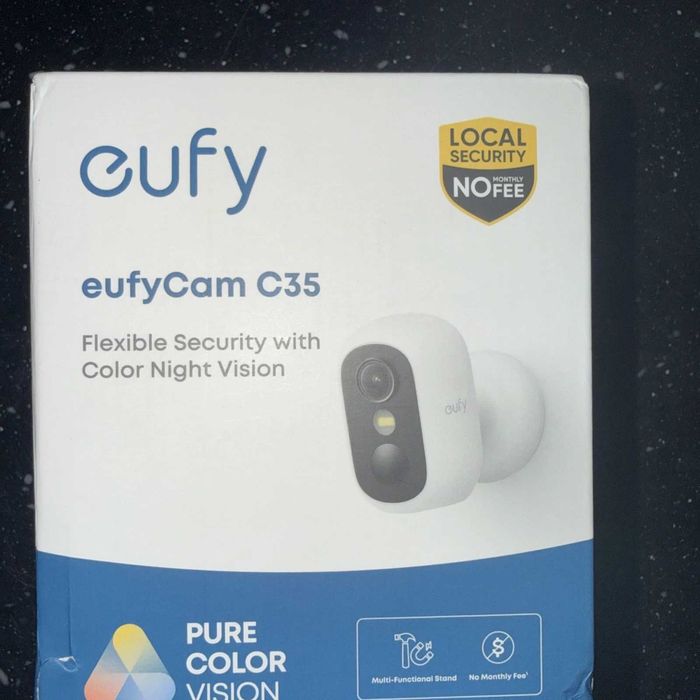 Камера Eufy eufyCam C35, безжична, IP67, бяла- НОВА
