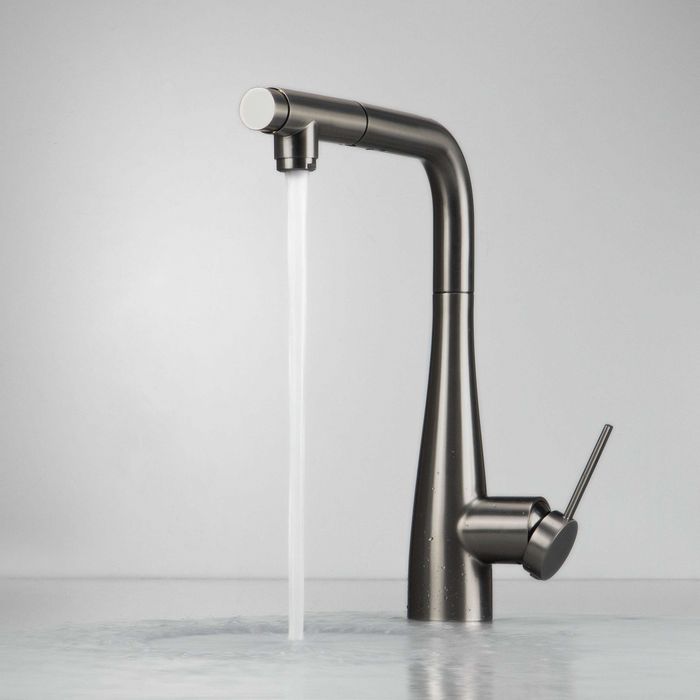 Титаниум Смесител за кухня с чучур за филтрирана вода - 9900F