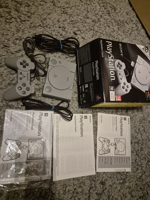 PS Playstation classic  retro  mini clasic Sony 20  jocuri  la cutie