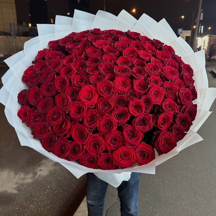 101 розы метровый