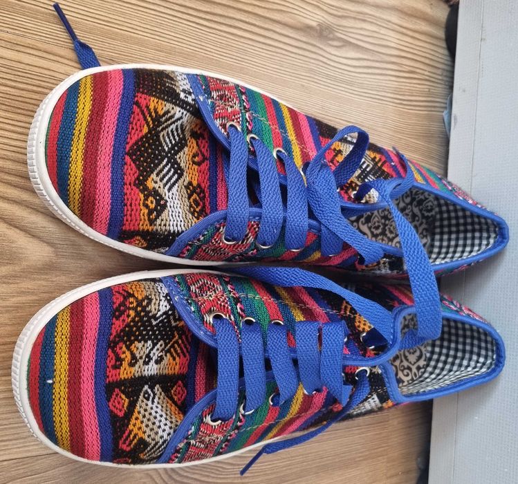Tenisi casual 2025 cu tesatura homemade. Model unisex, Size 41-42