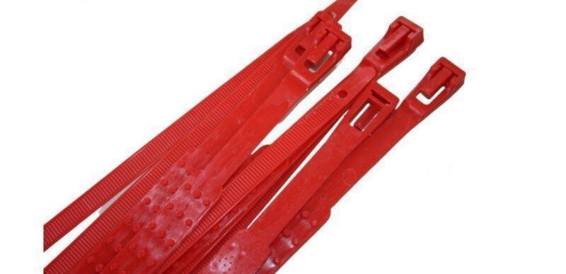 Вериги за Сняг PVC Червени Лукс 10 Броя в комплект